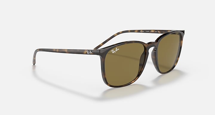 Ray-Ban RB4387 Light Havana with B-15 Brown Solid Color lenses - Alternative