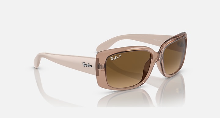 Ray-Ban RB4389 Transparent Brown; Ivory with Brown Polarized Gradient lenses - Alternative