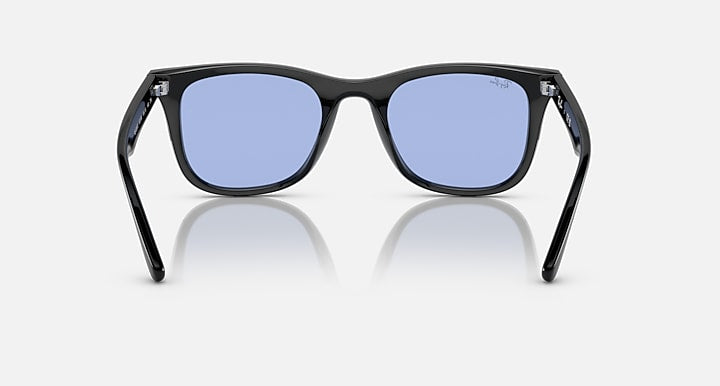 Ray-Ban RB4391D Black with Blue Solid Color lenses - Back