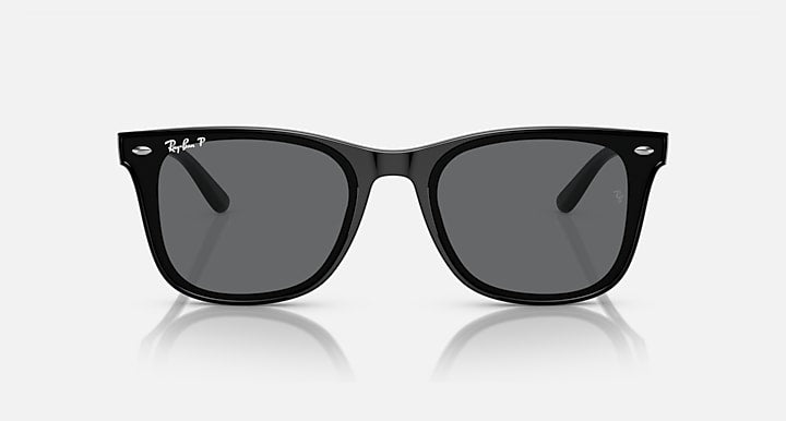 Ray-Ban RB4391D Black with Dark Grey Polarized Solid Color lenses - Front