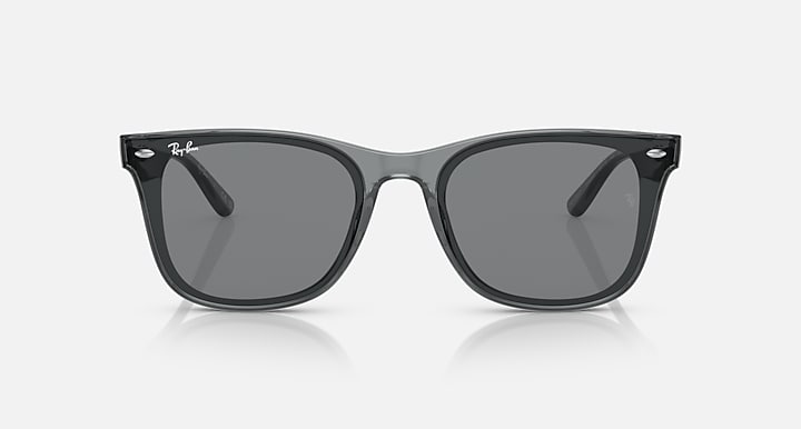 Ray-Ban RB4391D Transparent Grey with Dark Grey Solid Color lenses - Front