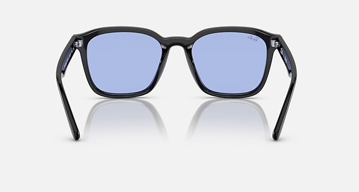 Ray-Ban RB4392D Black with Blue Solid Color lenses - Back
