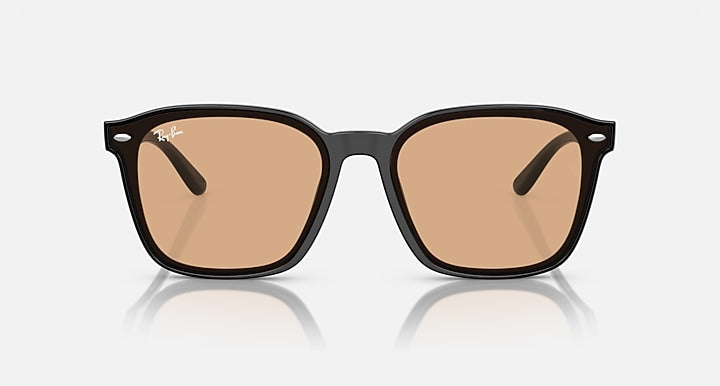 Ray-Ban RB4392D Black with Brown Solid Color lenses - Front