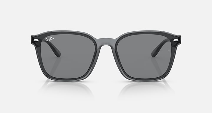 Ray-Ban RB4392D Transparent Grey with Grey Solid Color lenses - Front