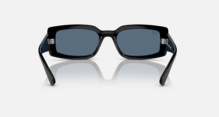 Ray-Ban KILIANE BIO-BASED Black with Dark Blue Solid Color lenses - Back