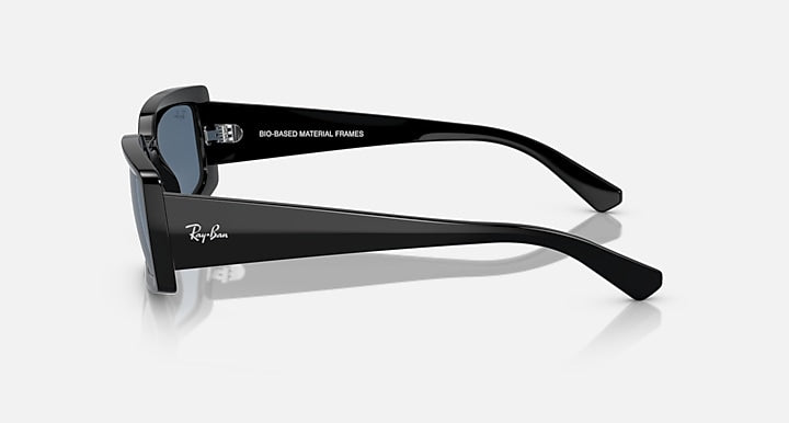Ray-Ban KILIANE BIO-BASED Black with Dark Blue Solid Color lenses - Lateral
