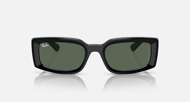 Ray-Ban KILIANE BIO-BASED Black with Dark Green Solid Color lenses - Front
