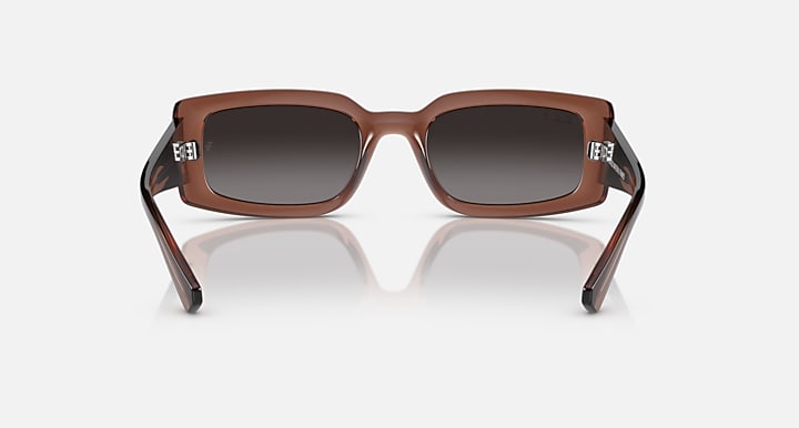 Ray-Ban KILIANE BIO-BASED Transparent Brown with Grey Polarized Gradient lenses - Back