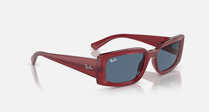 Ray-Ban KILIANE BIO-BASED LIMITED Transparent Red with Dark Blue Solid Color lenses - Alternative