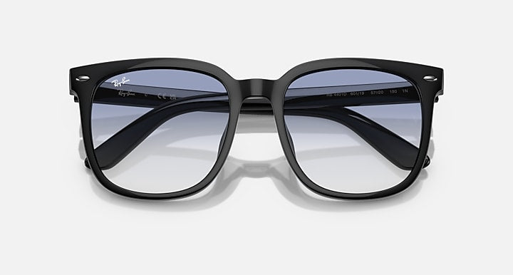 Ray-Ban RB4401D Black with Blue Gradient lenses - Closed Front