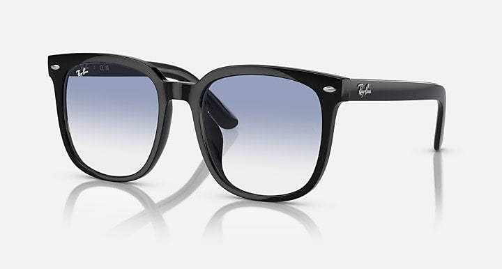 Ray-Ban RB4401D Black with Blue Gradient lenses - Quarter
