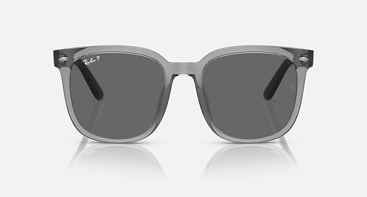 Ray-Ban RB4401D Transparent Grey; Grey with Dark Grey Polarized Solid Color lenses - Front