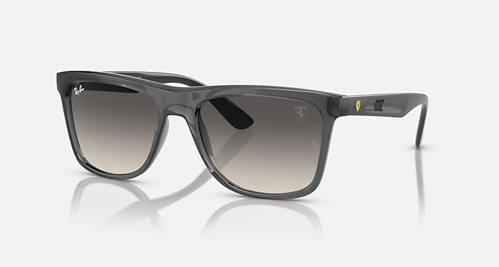 Ray-Ban RB4413M SCUDERIA FERRARI COLLECTION Transparent Grey with Grey Gradient lenses - Quarter