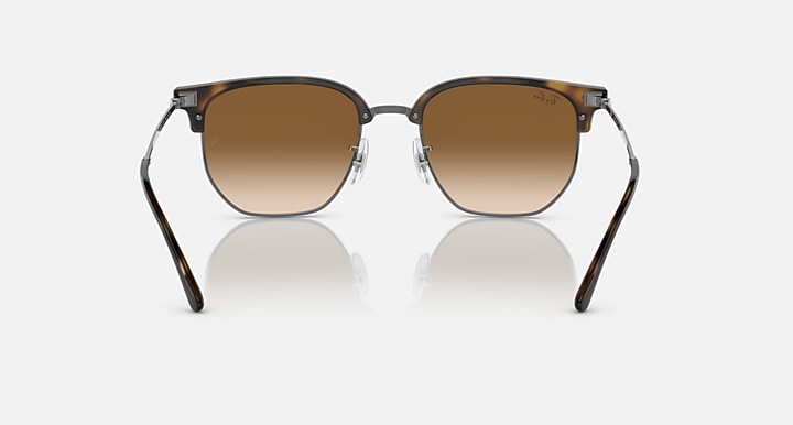 Ray-Ban NEW CLUBMASTER Havana; Gunmetal with Brown Gradient lenses - Back