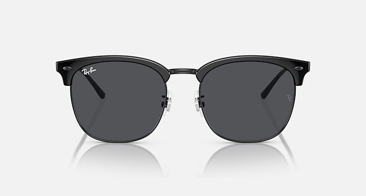 Ray-Ban RB4418D Black On Black; Black with Dark Grey Solid Color lenses - Front