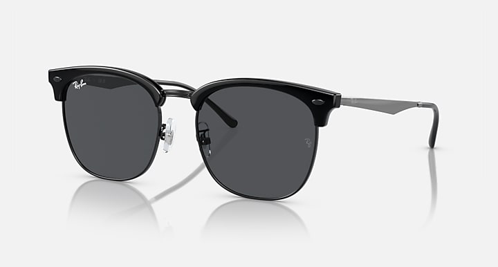 Ray-Ban RB4418D Black On Black; Black with Dark Grey Solid Color lenses - Quarter