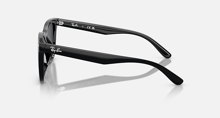 Ray-Ban RB4420 Black with Dark Grey Solid Color lenses - Lateral