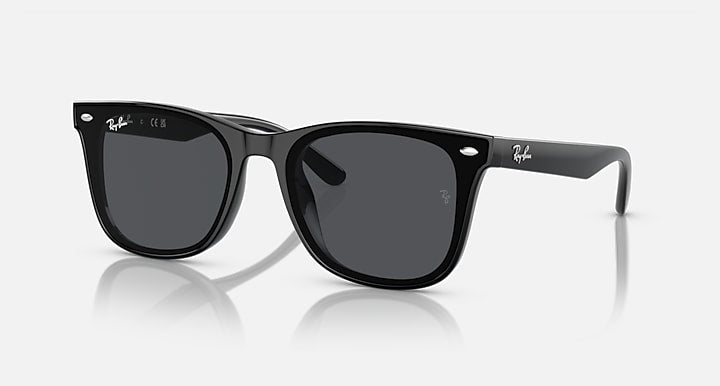 Ray-Ban RB4420 Black with Dark Grey Solid Color lenses - Quarter