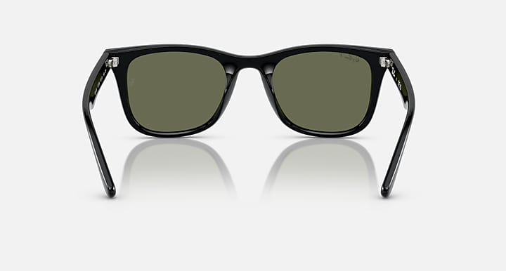 Ray-Ban RB4420 Black with Dark Green Polarized Solid Color lenses - Back