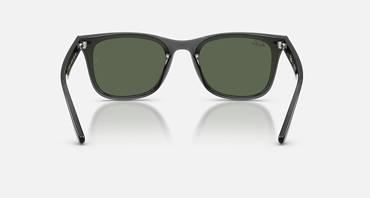 Ray-Ban RB4420 Transparent Grey with Dark Green Solid Color lenses - Back