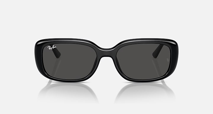 Ray-Ban RB4421D BIO-BASED Black with Dark Grey Solid Color lenses - Front