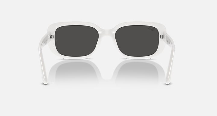 Ray-Ban RB4421D BIO-BASED White with Dark Grey Solid Color lenses - Back