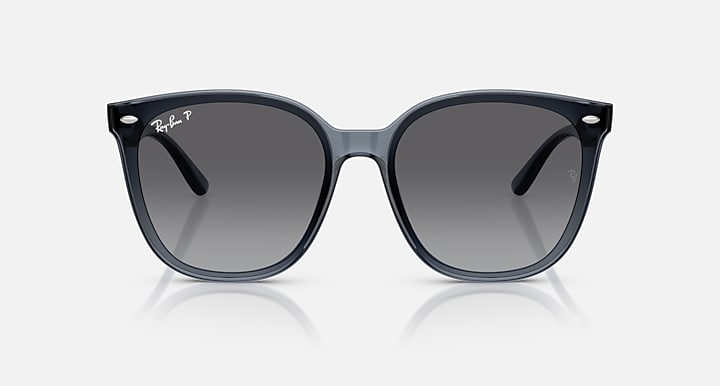Ray-Ban RB4423D Dark Transparent Blue with Grey Gradient Polarized Gradient lenses - Front