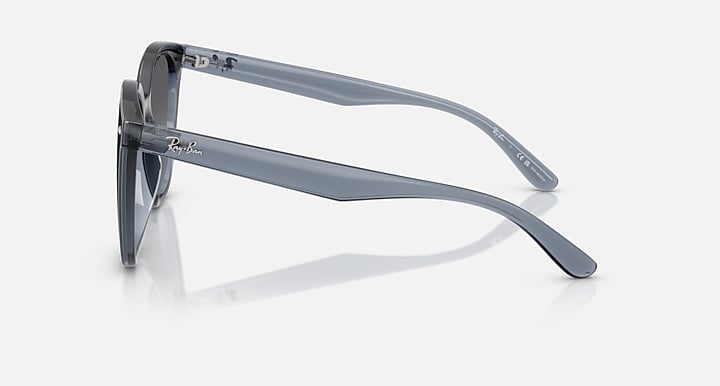 Ray-Ban RB4423D Dark Transparent Blue with Grey Gradient Polarized Gradient lenses - Lateral