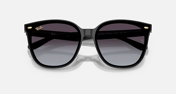 Ray-Ban RB4423D YEAR OF THE SNAKE EDITION Black with Grey Gradient Gradient lenses - Closed Front