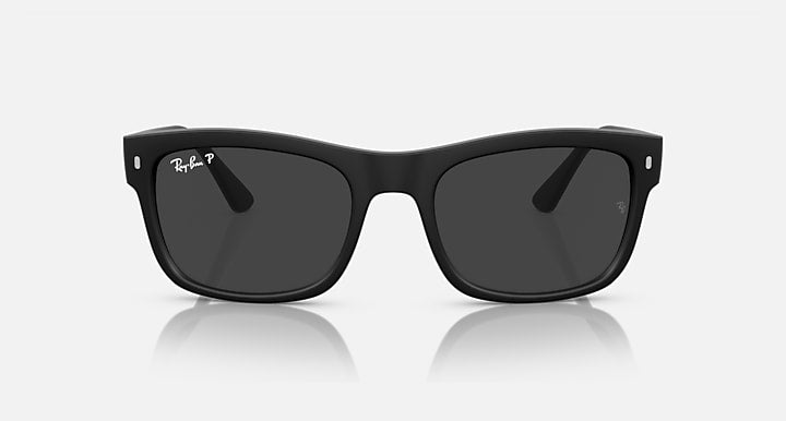 Ray-Ban RB4428 Black with Black Polarized Solid Color lenses - Front