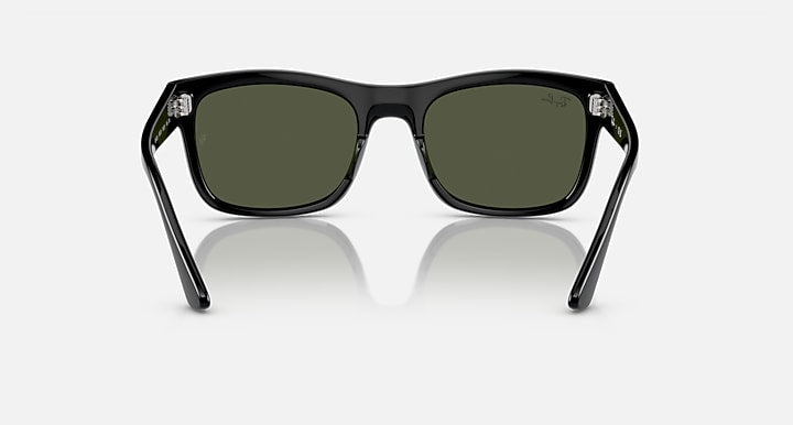 Ray-Ban RB4428 Black with Green Solid Color lenses - Back