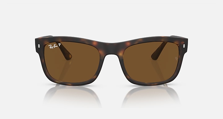 Ray-Ban RB4428 Havana with Brown Polarized Solid Color lenses - Front