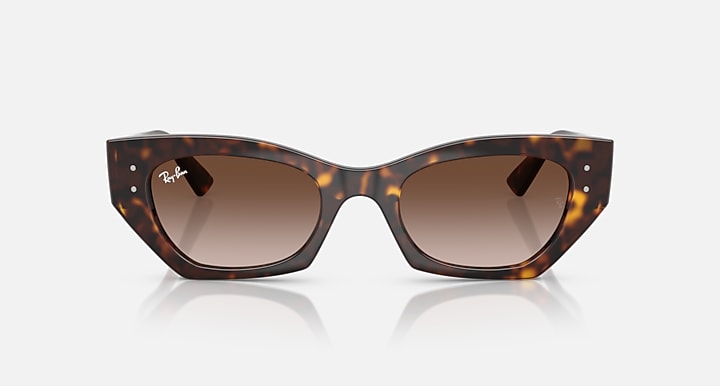 Ray-Ban ZENA BIO-BASED Havana with Gradient Brown Gradient lenses - Front