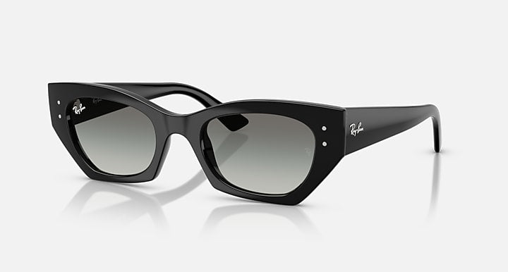 Ray-Ban ZENA BIO-BASED Black with Gradient Grey Gradient lenses - Quarter