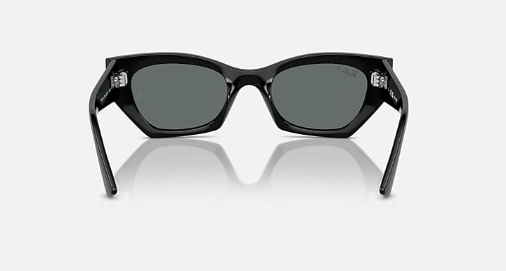 Ray-Ban ZENA BIO-BASED Black with Dark Grey Polarized Solid Color lenses - Back