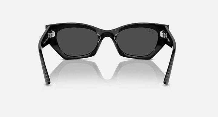 Ray-Ban ZENA BIO-BASED Black with Dark Grey Solid Color lenses - Back