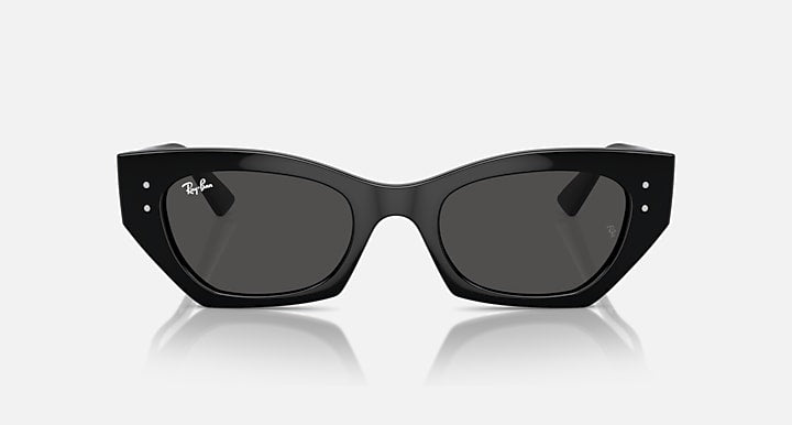 Ray-Ban ZENA BIO-BASED Black with Dark Grey Solid Color lenses - Front