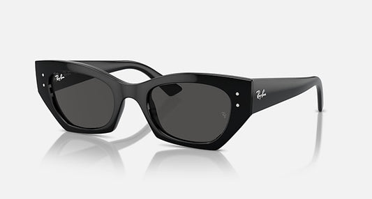 Ray-Ban ZENA BIO-BASED Black with Dark Grey Solid Color lenses - Quarter