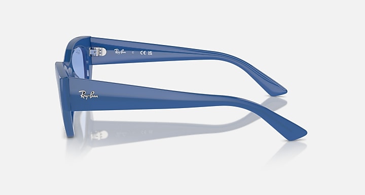 Ray-Ban ZENA BIO-BASED LIMITED Electric Blue with Blue Solid Color lenses - Lateral