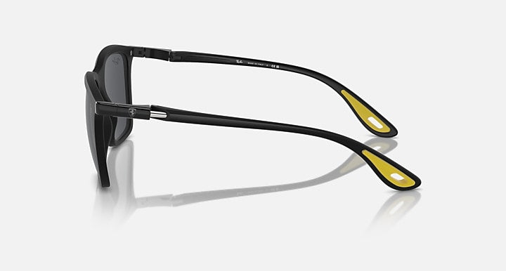 Ray-Ban RB4433M SCUDERIA FERRARI COLLECTION Black with Dark Grey Solid Color lenses - Lateral