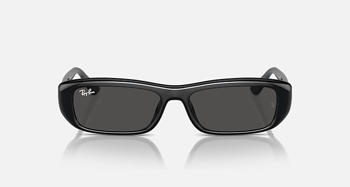 Ray-Ban RB4436D BIO-BASED Black with Dark Grey Solid Color lenses - Front
