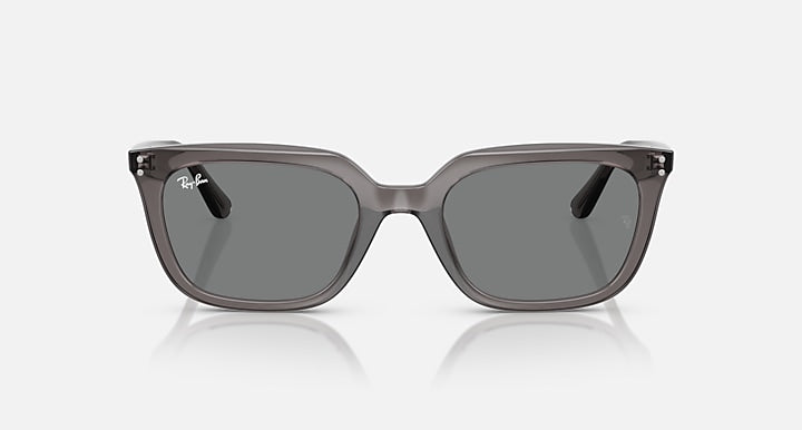 Ray-Ban RB4439D Transparent Grey with Dark Grey Solid Color lenses - Front