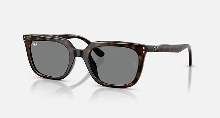 Ray-Ban RB4439D Havana with Dark Grey Solid Color lenses - Quarter