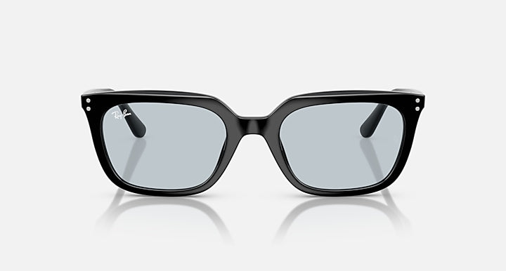 Ray-Ban RB4339D Black with Light Blue Solid Color lenses - Front