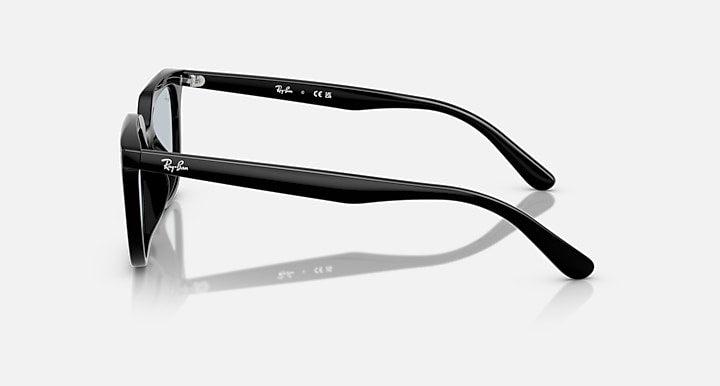 Ray-Ban RB4339D Black with Light Blue Solid Color lenses - Lateral