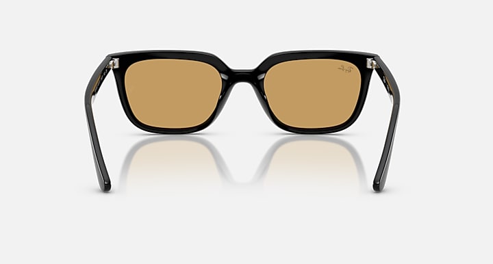 Ray-Ban RB4439D Black with Ochre Solid Color lenses - Back