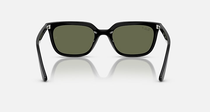 Ray-Ban RB4439D Black with Dark Green Polarized Solid Color lenses - Back