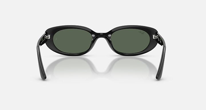 Ray-Ban RB4441D BIO-BASED Black with Dark Green Solid Color lenses - Back