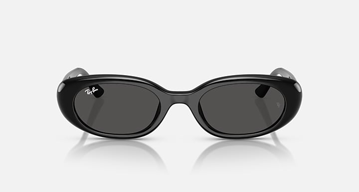 Ray-Ban RB4441D BIO-BASED Black with Dark Grey Solid Color lenses - Front