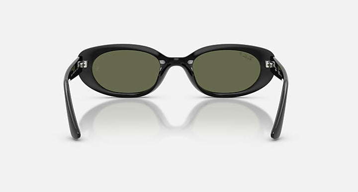 Ray-Ban RB4441D BIO-BASED Black with Polarized Dark Green Solid Color lenses - Back